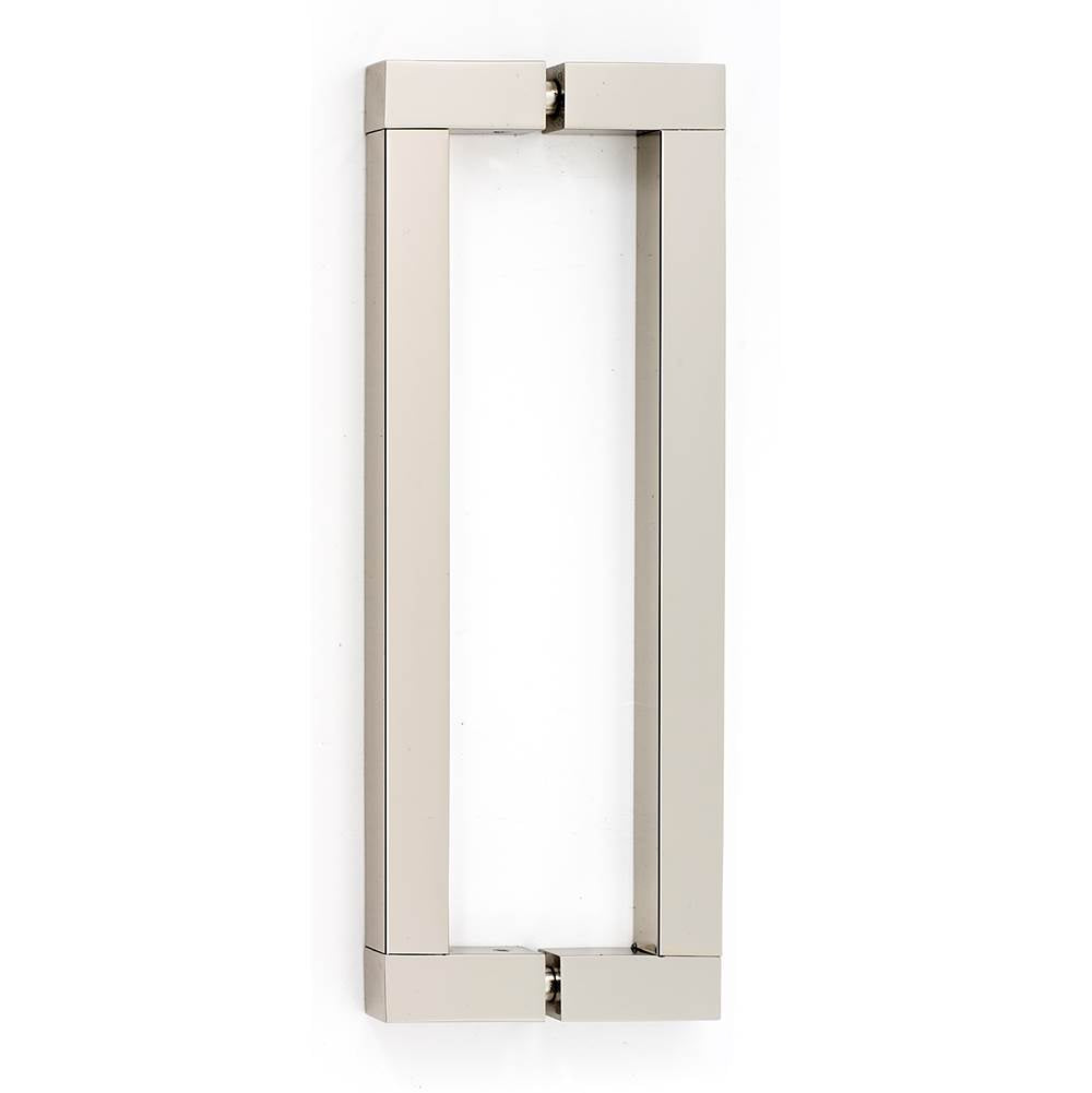 Alno - 8'' Back To Back Glass Door Pull - Polished Nickel