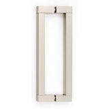 Alno - 8'' Back To Back Glass Door Pull - Polished Nickel