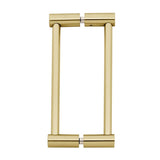 Alno - 6'' Back To Back Glass Door Pull - Satin Brass