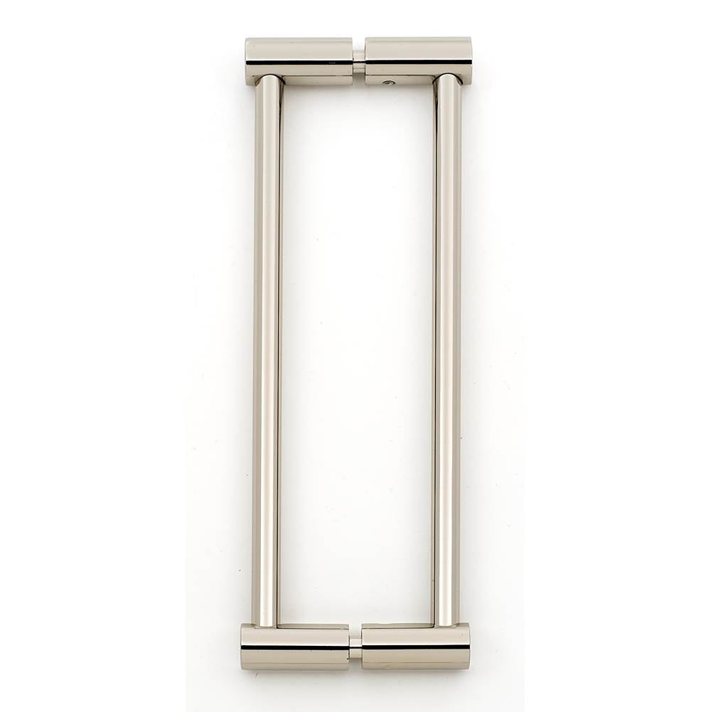 Alno - 8'' Back To Back Glass Door Pull - Polished Nickel