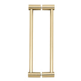Alno - 8'' Back To Back Glass Door Pull - Satin Brass