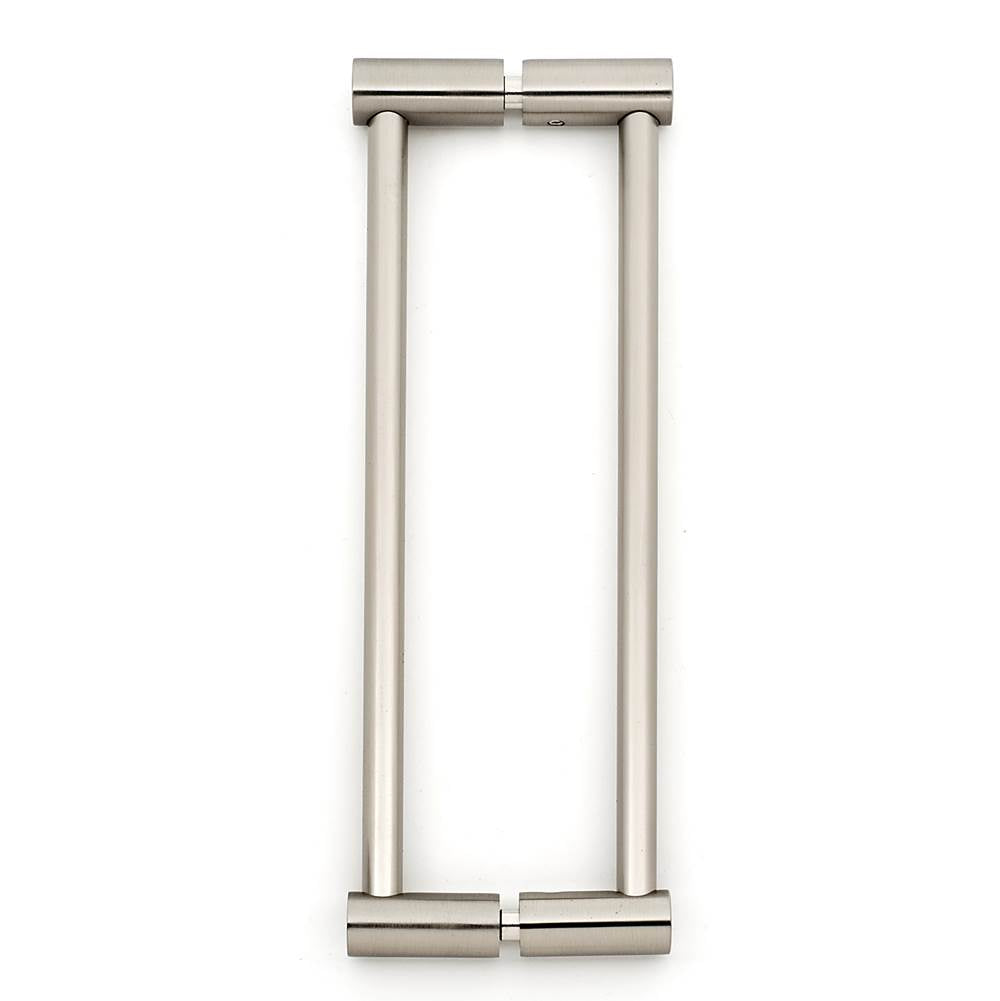Alno - 8'' Back To Back Glass Door Pull - Satin Nickel