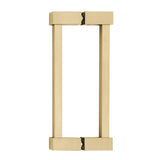 Alno - 6'' Back To Back Glass Door Pull - Satin Brass