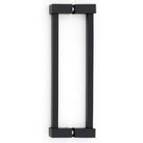 Alno - 8'' Back To Back Glass Door Pull - Matte Black
