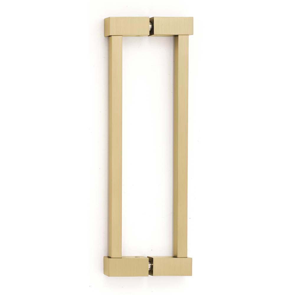 Alno - 8'' Back To Back Glass Door Pull - Satin Brass