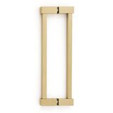 Alno - 8'' Back To Back Glass Door Pull - Satin Brass