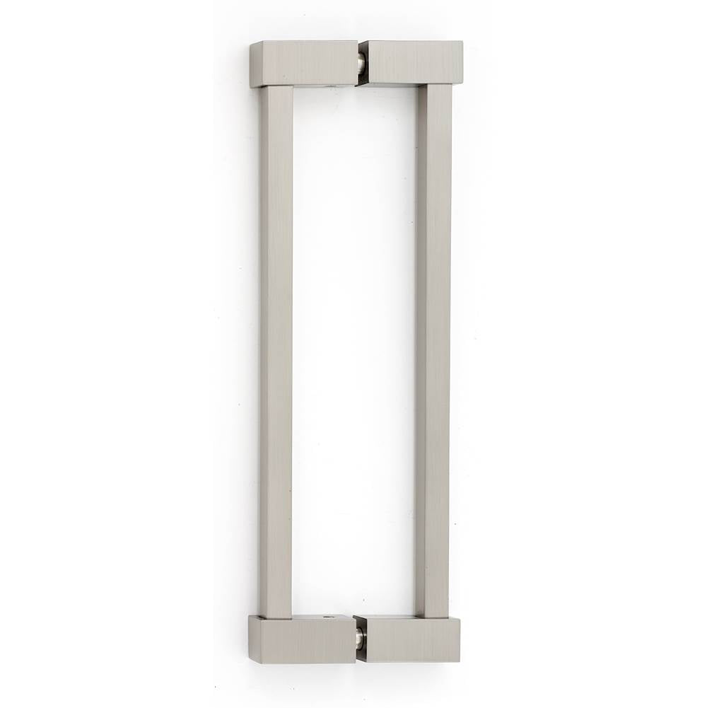 Alno - 8'' Back To Back Glass Door Pull - Satin Nickel