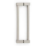 Alno - 8'' Back To Back Glass Door Pull - Satin Nickel