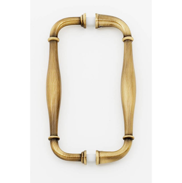 Alno - 6'' Back To Back Glass Door Pull - Antique English