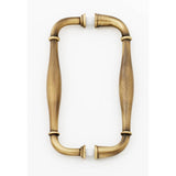 Alno - 6'' Back To Back Glass Door Pull - Antique English Matte