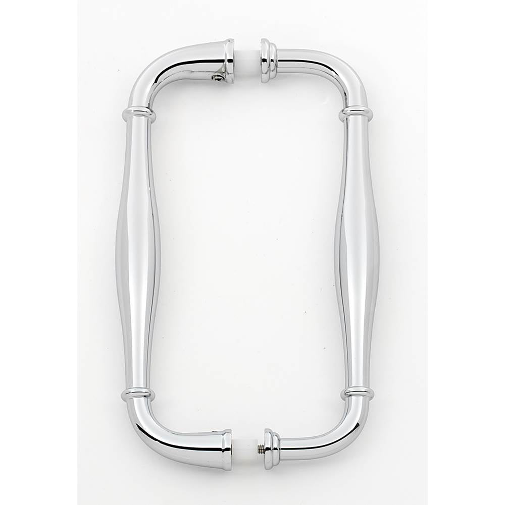 Alno - 6'' Back To Back Glass Door Pull - Polished Chrome