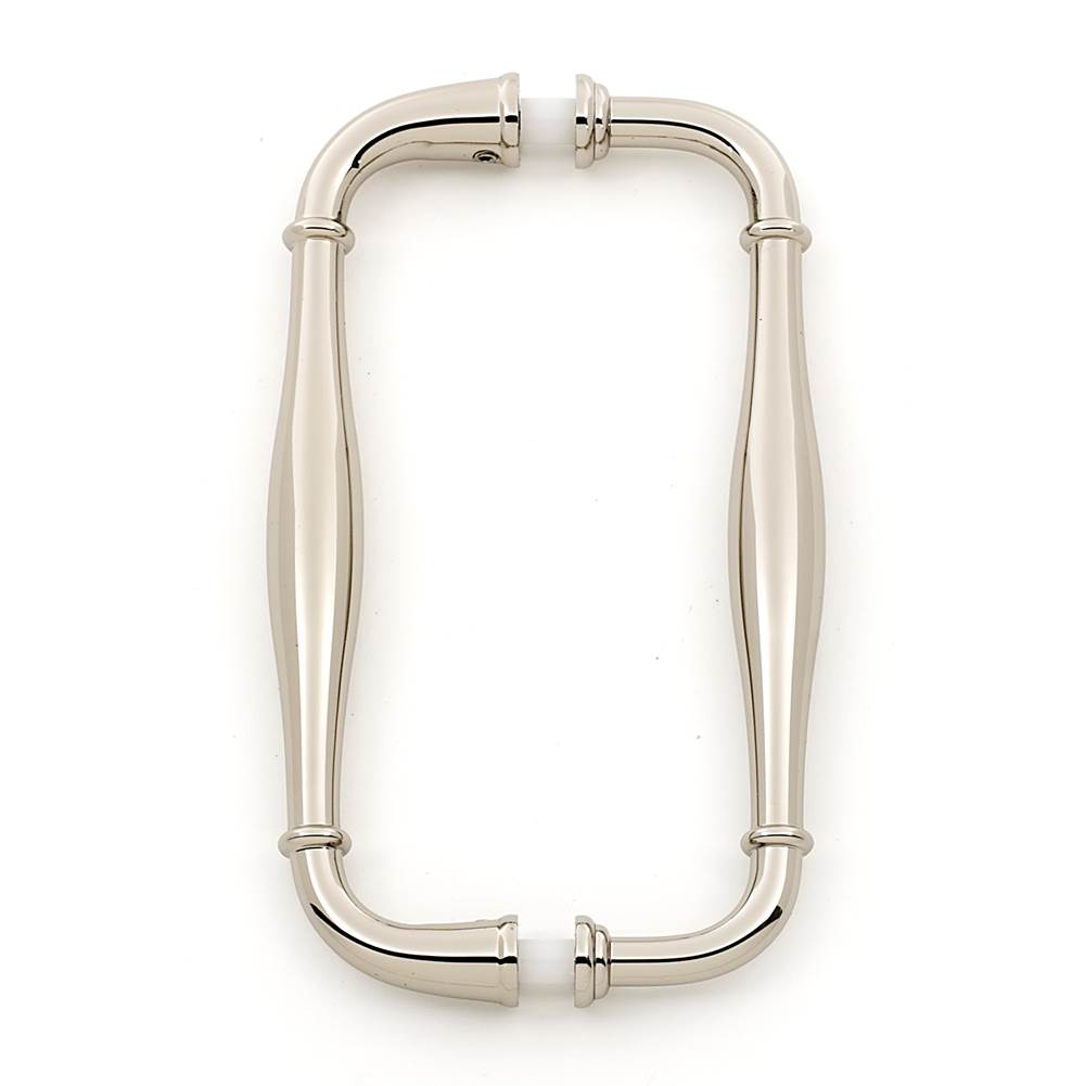 Alno - 6'' Back To Back Glass Door Pull - Polished Nickel
