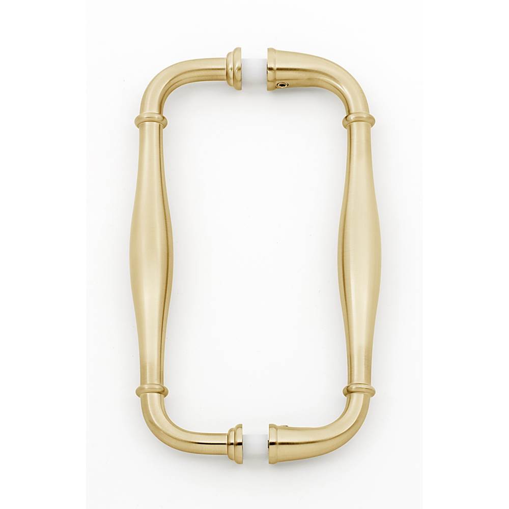 Alno - 6'' Back To Back Glass Door Pull - Satin Brass