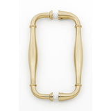 Alno - 6'' Back To Back Glass Door Pull - Satin Brass