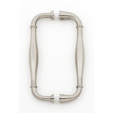 Alno - 6'' Back To Back Glass Door Pull - Satin Nickel
