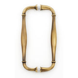Alno - 8'' Back To Back Glass Door Pull - Antique English