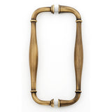 Alno - 8'' Back To Back Glass Door Pull - Antique English Matte