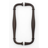 Alno - 8'' Back To Back Glass Door Pull - Chocolate Bronze