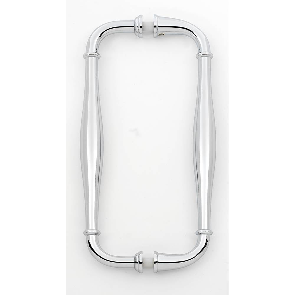 Alno - 8'' Back To Back Glass Door Pull - Polished Chrome