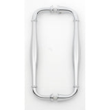 Alno - 8'' Back To Back Glass Door Pull - Polished Chrome