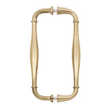 Alno - 8'' Back To Back Glass Door Pull - Satin Brass