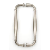 Alno - 8'' Back To Back Glass Door Pull - Satin Nickel