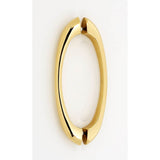Alno - 6'' Back To Back Glass Door Pull - Unlacquered Brass