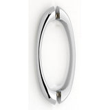 Alno - 6'' Back To Back Glass Door Pull - Polished Chrome