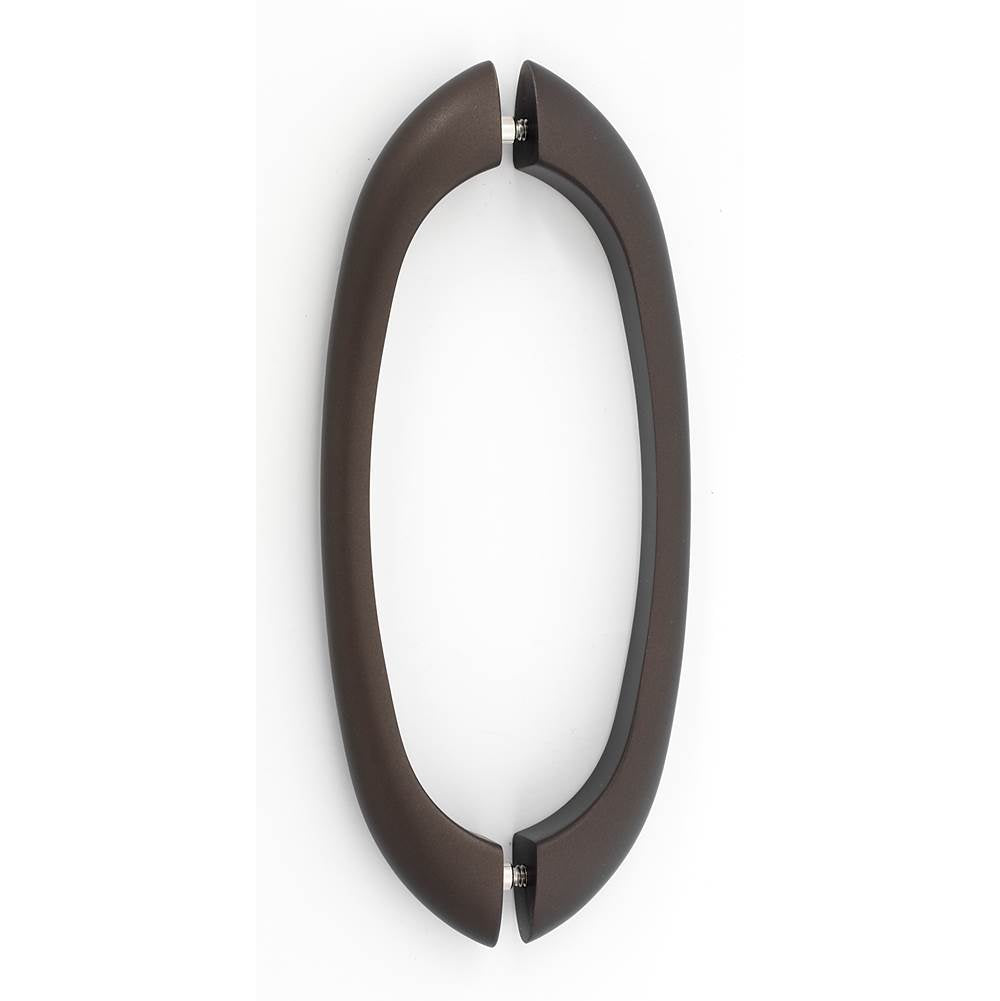 Alno - 8'' Back To Back Glass Door Pull - Chocolate Bronze