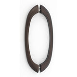 Alno - 8'' Back To Back Glass Door Pull - Chocolate Bronze