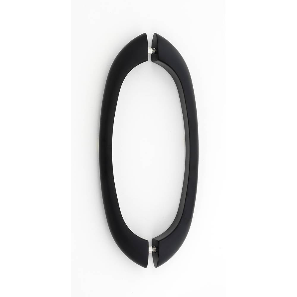 Alno - 8'' Back To Back Glass Door Pull - Matte Black