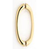 Alno - 8'' Back To Back Glass Door Pull - Unlacquered Brass