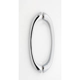 Alno - 8'' Back To Back Glass Door Pull - Polished Chrome