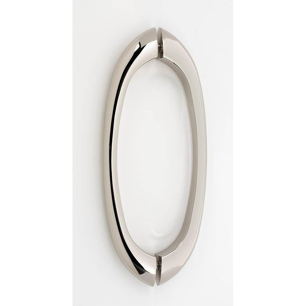 Alno - 8'' Back To Back Glass Door Pull - Polished Nickel