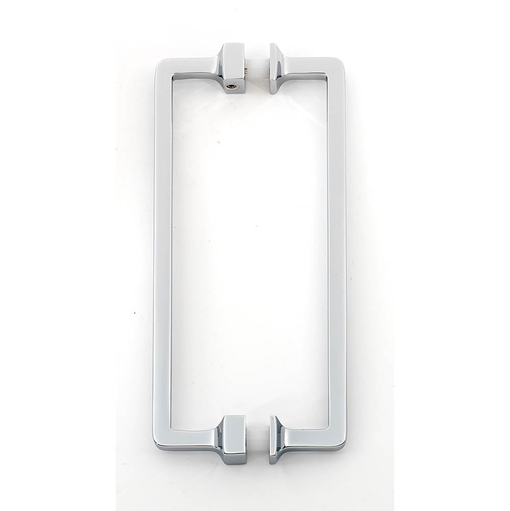 Alno - 6'' Back To Back Glass Door Pull - Polished Chrome
