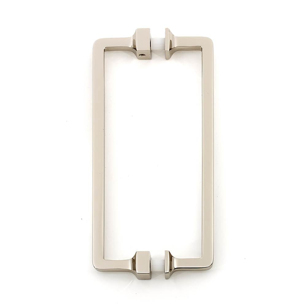 Alno - 6'' Back To Back Glass Door Pull - Polished Nickel