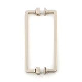 Alno - 6'' Back To Back Glass Door Pull - Polished Nickel