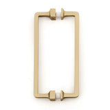 Alno - 6'' Back To Back Glass Door Pull - Satin Brass