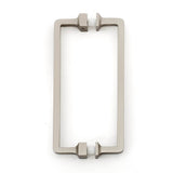 Alno - 6'' Back To Back Glass Door Pull - Satin Nickel