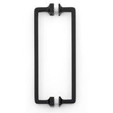 Alno - 8'' Back To Back Glass Door Pull - Matte Black