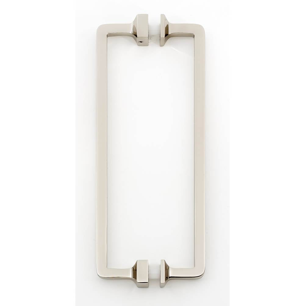 Alno - 8'' Back To Back Glass Door Pull - Polished Nickel