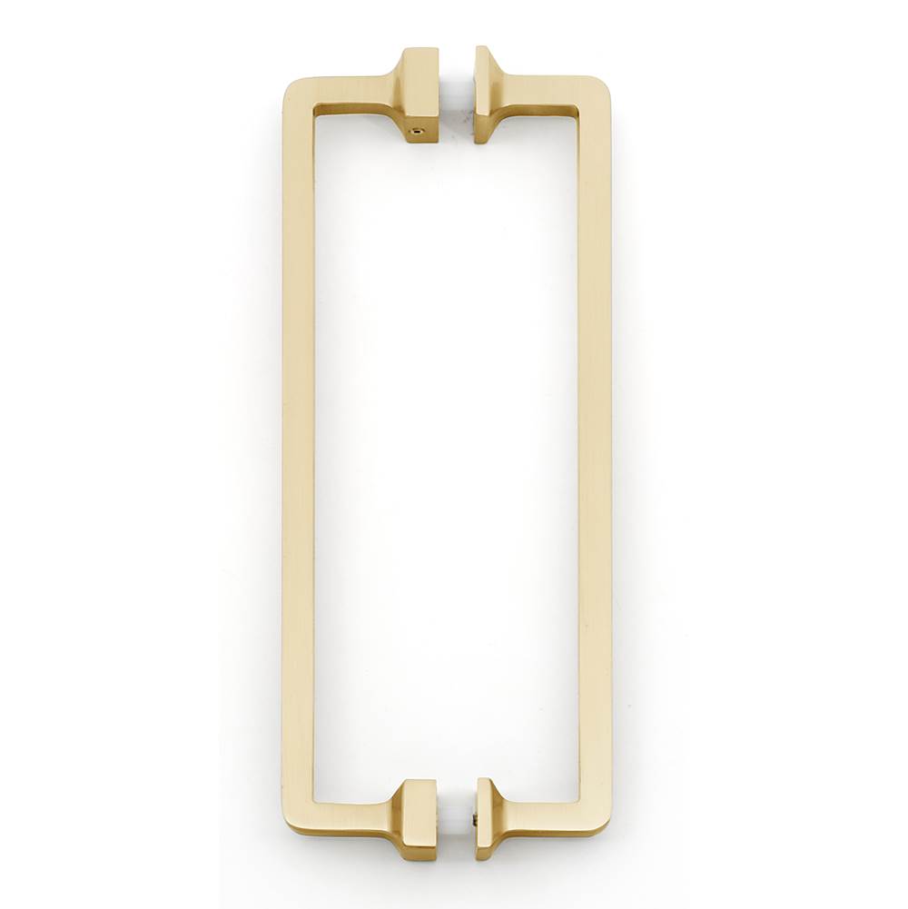 Alno - 8'' Back To Back Glass Door Pull - Satin Brass