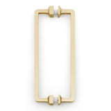 Alno - 8'' Back To Back Glass Door Pull - Satin Brass