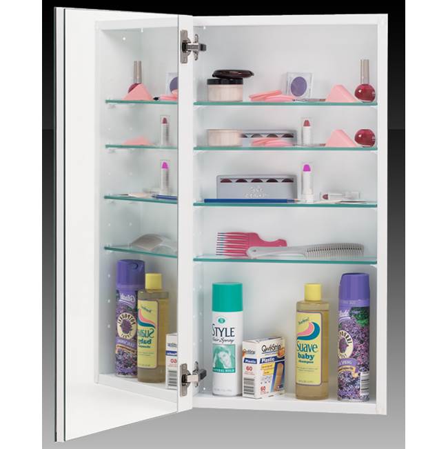 Alno - White Cabinet W/Beveled - White