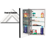 Alno - Stainless Steel Cabinet - White