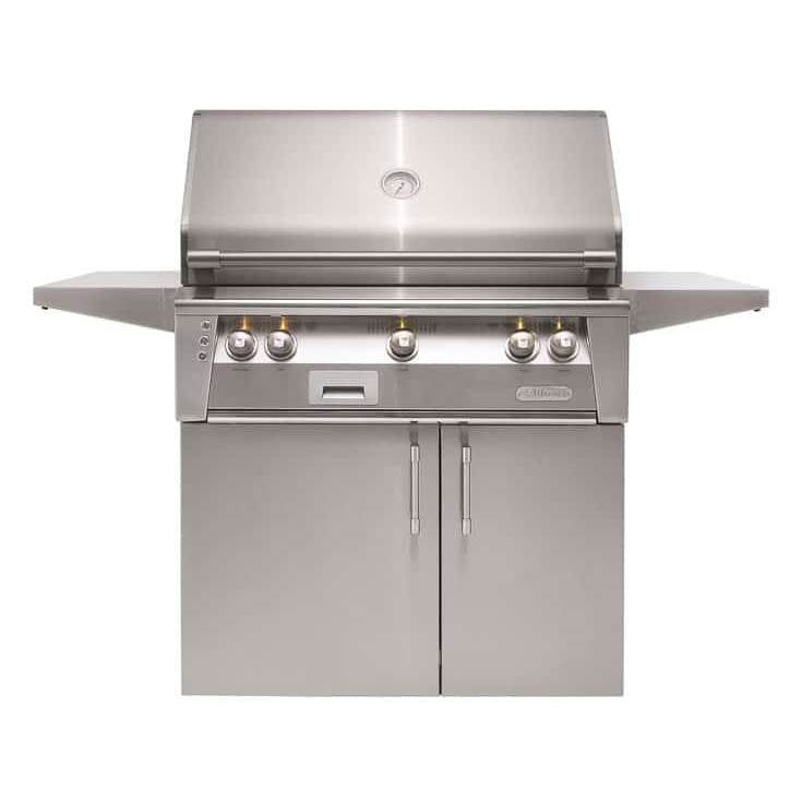 Alfresco - 36'' Standard Grill w/ Cart - Jet Black-Matte - Jet Black-Matte