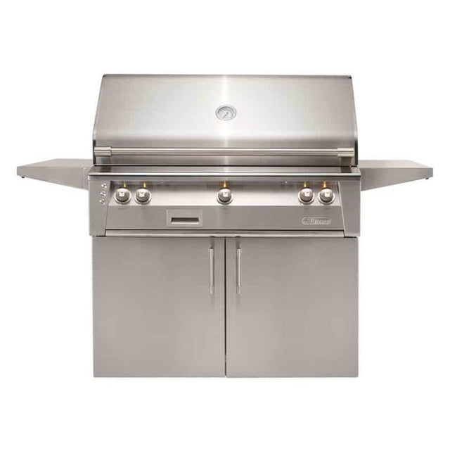 Alfresco - 42'' Standard Grill w/ Cart - Jet Black-Matte - Jet Black-Matte