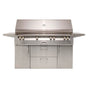 Alfresco - 56'' Standard All Grill w/ Cart - Jet Black-Matte - Jet Black-Matte