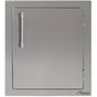 Alfresco - 17'' Single Access Right Door - Jet Black-Matte - Jet Black-Matte