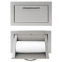 Alfresco - 17'' Paper Towel Holder - Jet Black-Matte - Jet Black-Matte